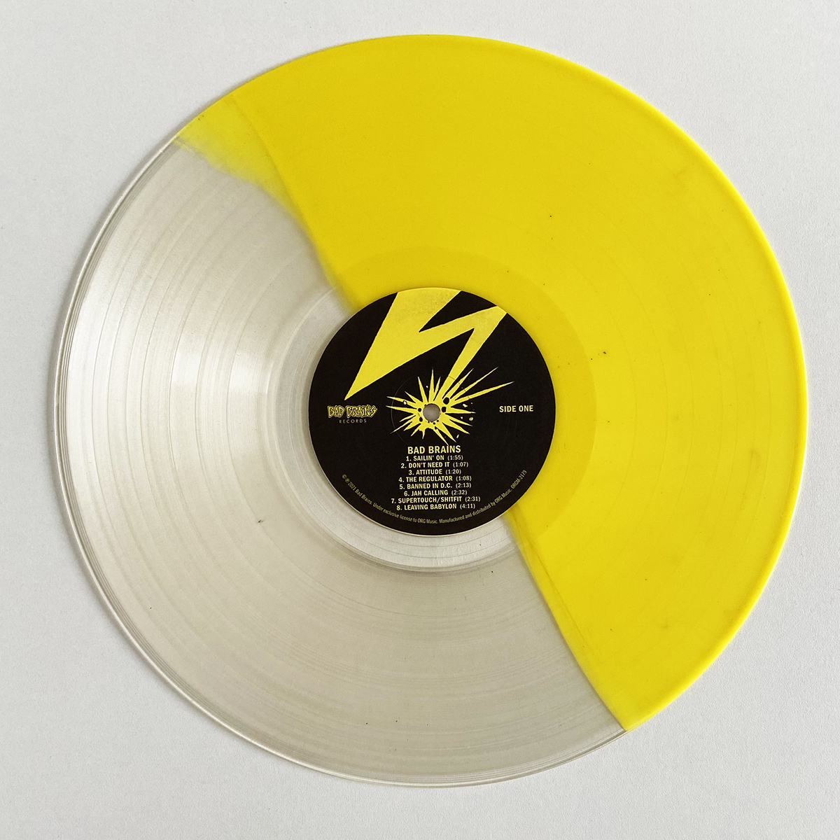 Bad Brains-Bad Brains Exclusive LP (Split) Color Vinyl